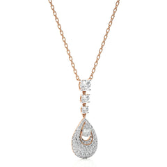 2 1/2 CT. Teardrop Cluster Cocktail Lab Created Diamond Fashion Pendant/Necklace.