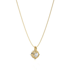 1 CT. Solitaire Round  Lab Created Diamond Pendant