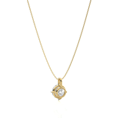 1 CT. Solitaire Round  Natural Diamond Pendant
