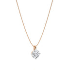 1 CT. Solitaire Round  Natural Diamond Pendant