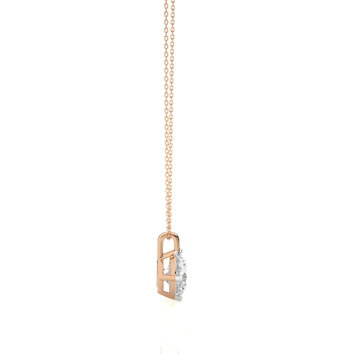 1 CT. Solitaire Round  Natural Diamond Pendant