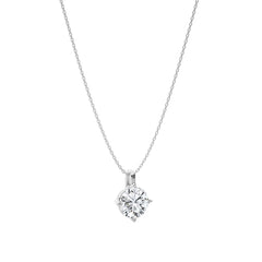 1 CT. Solitaire Round  Lab Created Diamond Pendant