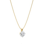 1 CT. Solitaire Round  Natural Diamond Pendant
