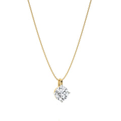 1 CT. Solitaire Round  Lab Created Diamond Pendant