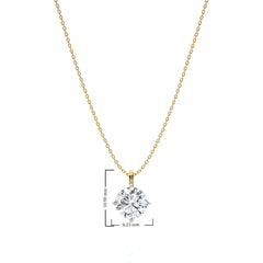 1 CT. Solitaire Round  Natural Diamond Pendant