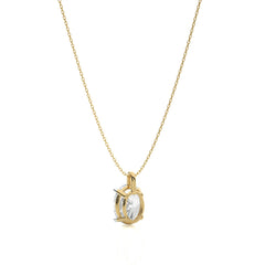 1 CT. Solitaire Oval  Natural Diamond Pendant