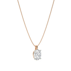 1 CT. Solitaire Oval  Natural Diamond Pendant