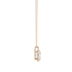 1 CT. Solitaire Oval  Natural Diamond Pendant