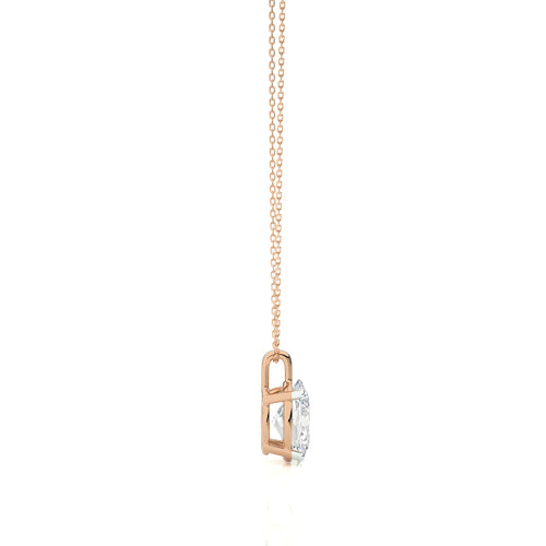 1 CT. Solitaire Oval  Natural Diamond Pendant