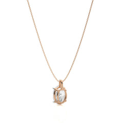1 CT. Solitaire Oval  Natural Diamond Pendant