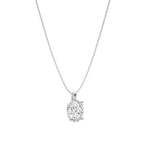 1 CT. Solitaire Oval  Lab Created Diamond Pendant