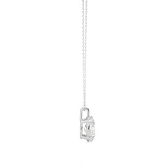 1 CT. Solitaire Oval  Lab Created Diamond Pendant