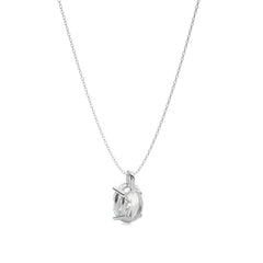 1 CT. Solitaire Oval  Lab Created Diamond Pendant