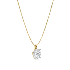 1 CT. Solitaire Oval  Natural Diamond Pendant