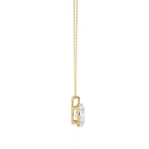 1 CT. Solitaire Oval  Natural Diamond Pendant
