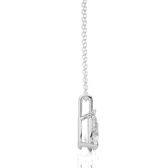 1 CT. Solitaire Pear Natural Diamond Pendant