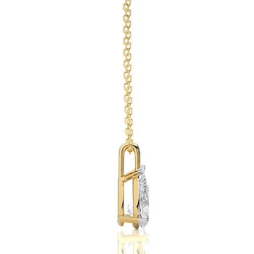 1 CT. Solitaire Pear Natural Diamond Pendant
