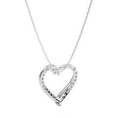 1/2 CT. Pure Affection Real Gold Heart Lab Created Diamond Pendant