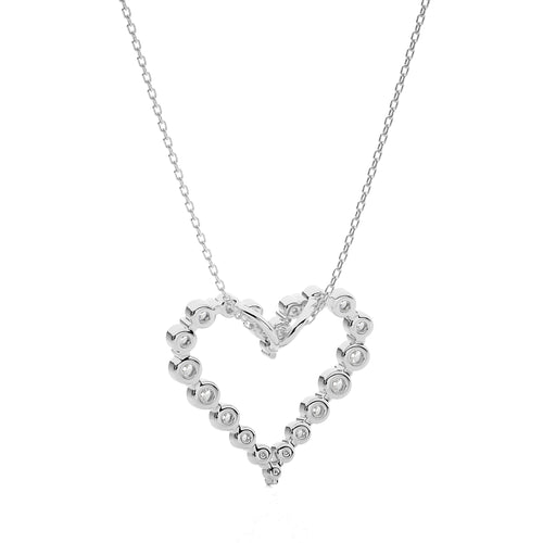 1 CT. The Sparkling Heart Lab Created Diamond Pendant
