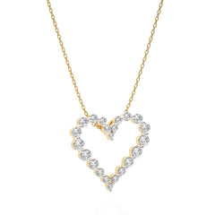 1 CT. The Sparkling Heart Lab Created Diamond Pendant