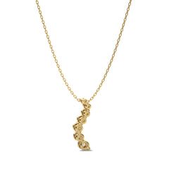 1/2 CT. Round Natural Diamond Journey Pendant