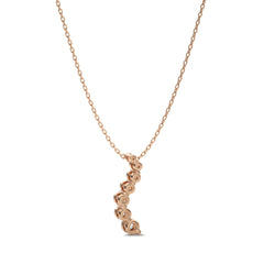 1/2 CT. Round Natural Diamond Journey Pendant