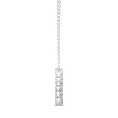 1/2 CT. Round Natural Diamond Journey Pendant