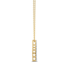 1/2 CT. Round Natural Diamond Journey Pendant