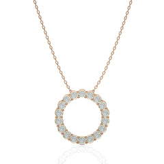 1/4 CT. Classic Open Circle Round Lab Created Diamond Pendant