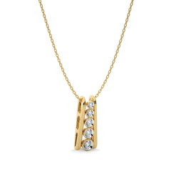 1/10 CT. Round Natural Diamond Pendant