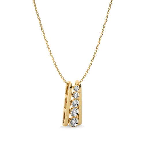 1/10 CT. Round Natural Diamond Pendant
