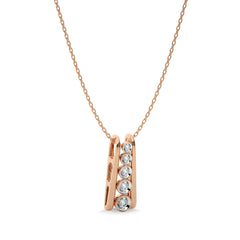 1/10 CT. Round Natural Diamond Pendant