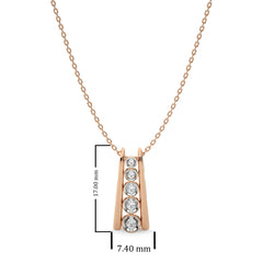 1/10 CT. Round Natural Diamond Pendant