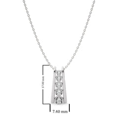 1/10 CT. Round Natural Diamond Pendant