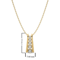 1/10 CT. Round Natural Diamond Pendant