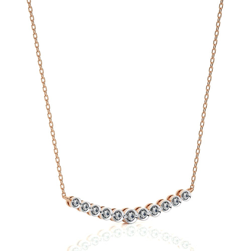 1/6 CT. Charming Smile Lab Created Diamond Pendant/Necklace.