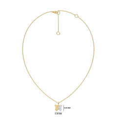 1/6 CT. Round Lab Created Diamond Butterfly Pendant Necklace