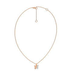 1/6 CT. Round Lab Created Diamond Butterfly Pendant Necklace