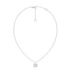 1/6 CT. Round Natural Diamond Butterfly Pendant Necklace