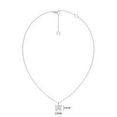 1/6 CT. Round Lab Created Diamond Butterfly Pendant Necklace
