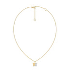 1/6 CT. Round Lab Created Diamond Butterfly Pendant Necklace