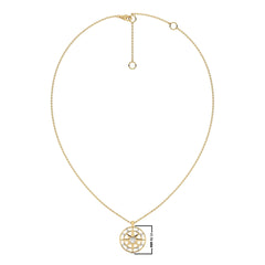 1/3 CT. Round Lab Created Diamond Starburst Coin Pendant
