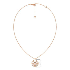 1/3 CT. Round Lab Created Diamond Starburst Coin Pendant
