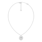 1/3 CT. Round Natural Diamond Starburst Coin Pendant