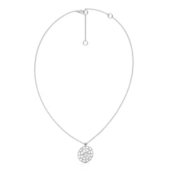 1/3 CT. Round Natural Diamond Starburst Coin Pendant