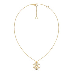 1/3 CT. Round Lab Created Diamond Starburst Coin Pendant