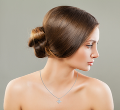 1/5 CT. Round Lab Created Diamond Starburst Pendant