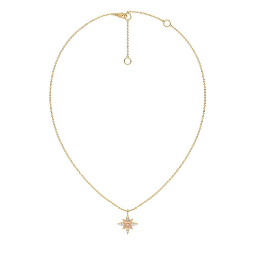 1/5 CT. Round Lab Created Diamond Starburst Pendant