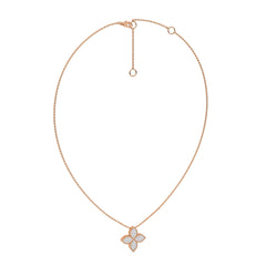 1/4 CT. Round Lab Created Diamond Four Leaf Pendant Necklace