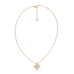 1/4 CT. Round Lab Created Diamond Four Leaf Pendant Necklace